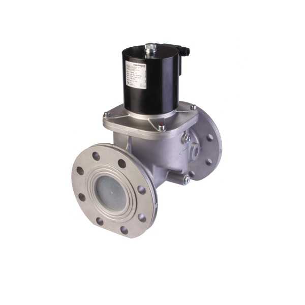Electrovanne gaz automatique NF Aluminium brides DN65 360mBar