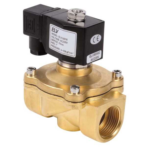 Electrovanne bronze 1\'1/2 NF action directe