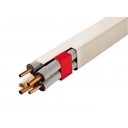 Goulottes 80 mm longueur 2m blanc pur