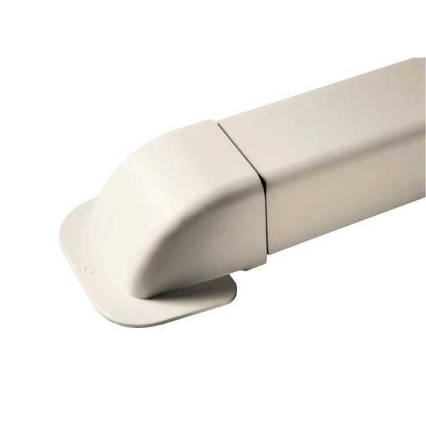 Amorces de mur - pour goulottes 110 mm - RAL9010 blanc pur
