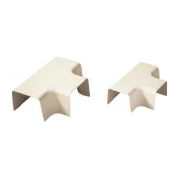 T de dérivation type 12 pour goulotte 110 mm blanc pur