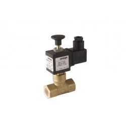 Electrovanne gaz à réarmement manuel NF laiton 3/4\' 6Bar