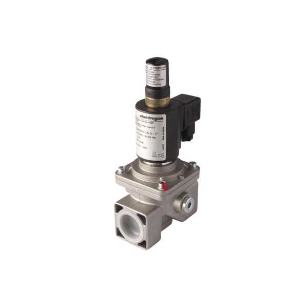 Electrovanne gaz à réarmement manuel NF Aluminium 1\' 6Bar