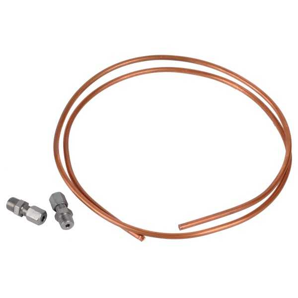 Kit tube cuivre et raccords D.6 / M1/8