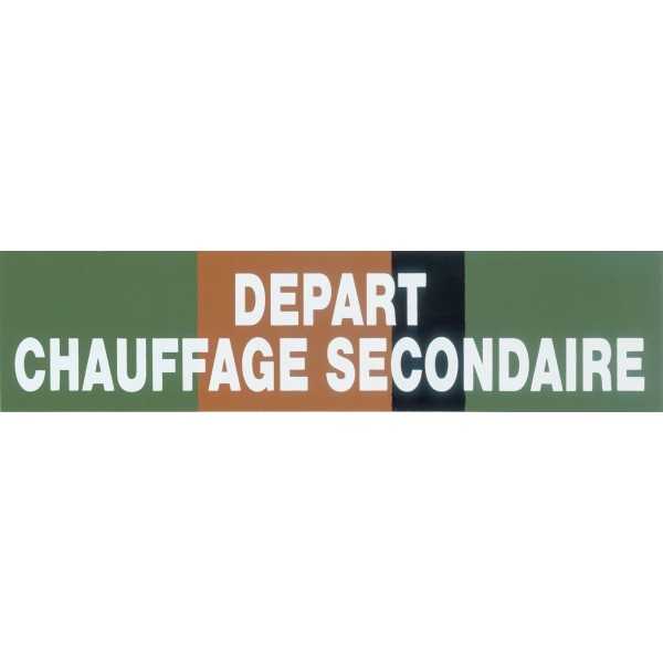 Etiquette eau refroidissement retour
