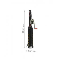 Lève charge climatisation ELC-720 - 125 kg, 3.5 m, compact et pliable