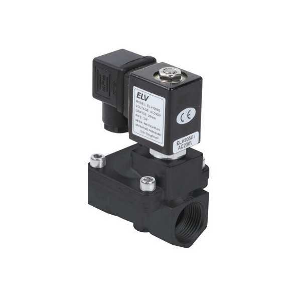Electrovanne plastique 3/4'' NF action indirecte
