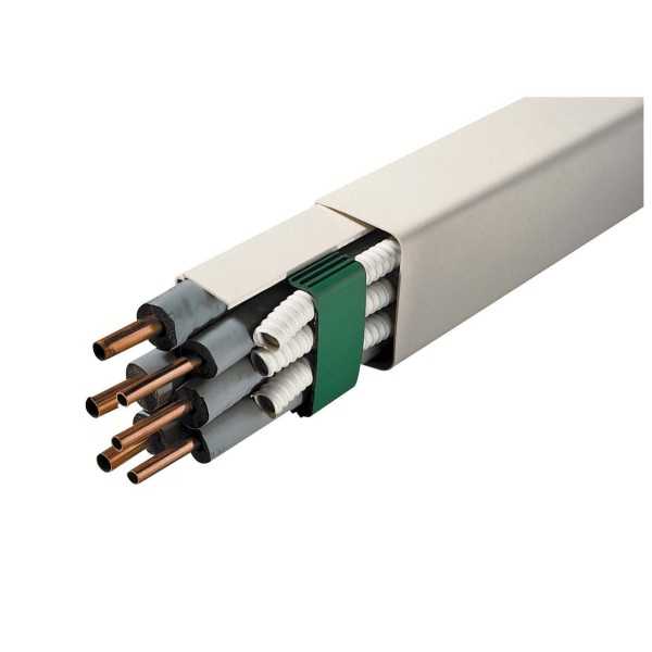 Pack de 4 goulottes 140 mm longueur 2m beige