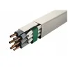 Pack de 4 goulottes 140 mm longueur 2m beige