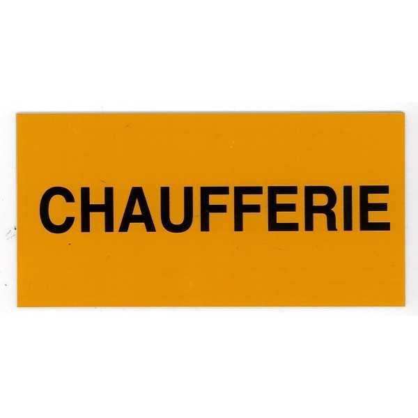 Etiquette CHAUFFERIE