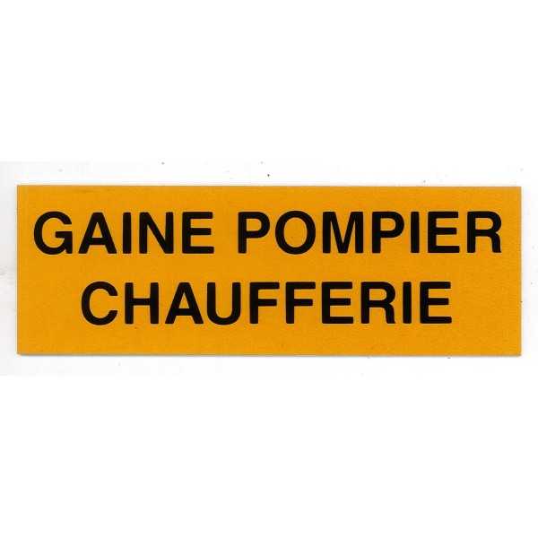 Etiquette GAINE POMPIER CHAUFFERIE
