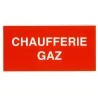 Etiquette CHAUFFERIE GAZ