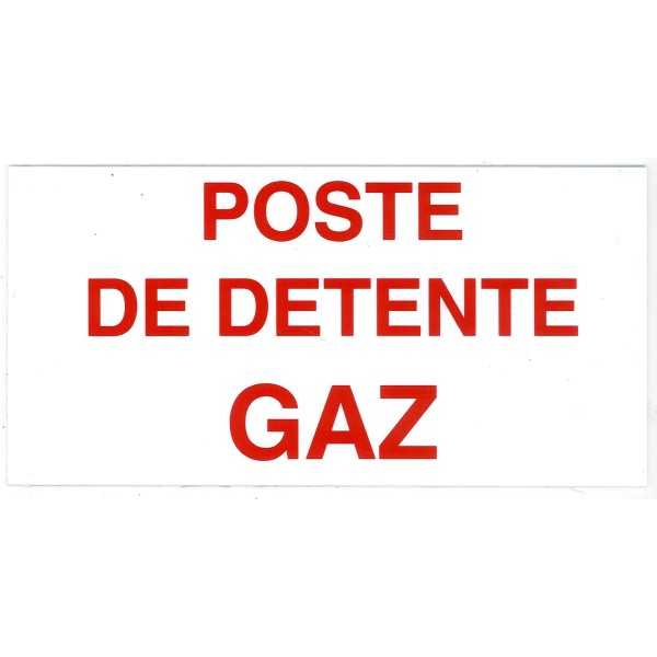 Etiquette POSTE DETENTE GAZ
