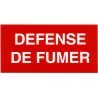 Etiquette DEFENSE DE FUMER