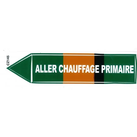 Etiquette aller chauffage primaire