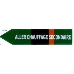 Etiquette ALLER CHAUFFAGE SECONDAIRE