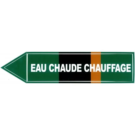 Etiquette eau chaude chauffage