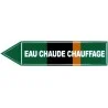 Etiquette eau chaude chauffage