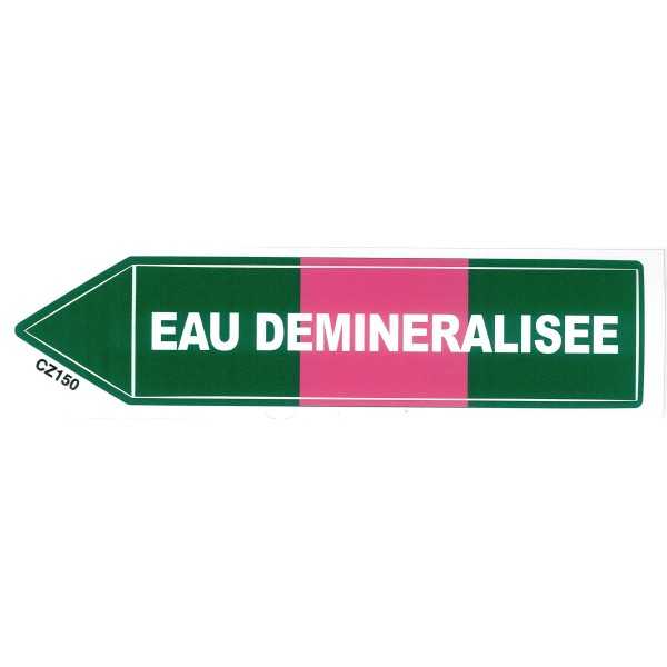 Etiquette eau déminéralisée