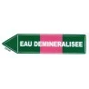 Etiquette eau déminéralisée