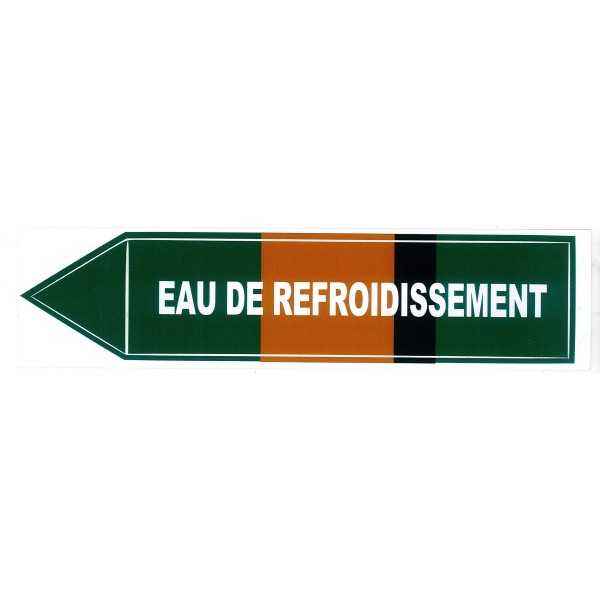 Etiquette eau de refroidissement