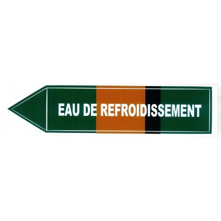Etiquette eau de refroidissement