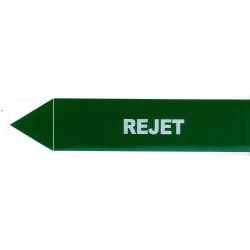 Etiquette rejet