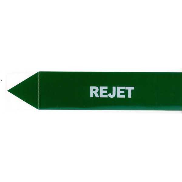Etiquette rejet