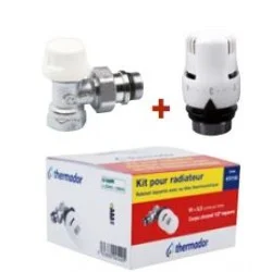 Kit équerre deux pièces pour radiateur 3/8"