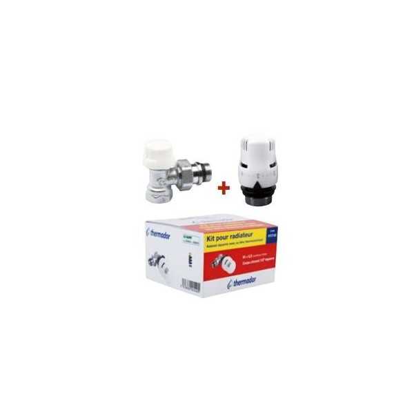 Kit équerre inversé deux pièces pour radiateur 1/2"