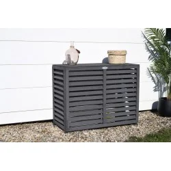 Cache climatisation Composite couleur gris anthracite L 982x462x787