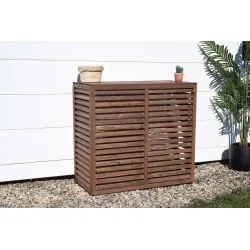 Cache climatisation bois traité - Taille L - 1000x500x950mm