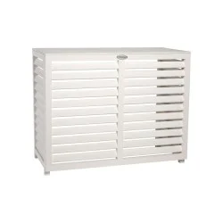 Cache climatisation en composite blanc taille L complet