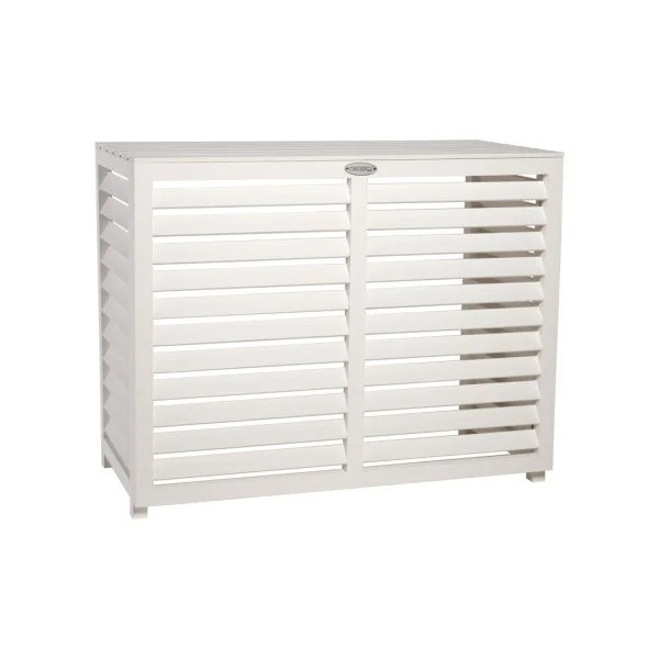 Cache climatisation en composite blanc taille L complet