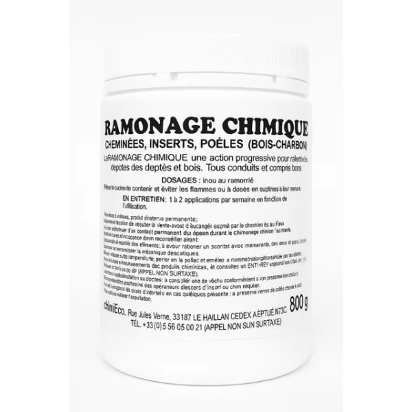 Nettoyant cheminée/ramonage chimique (bidon 1KG)