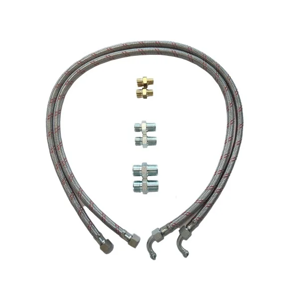 Lot de 2 flexibles avec 6 raccords