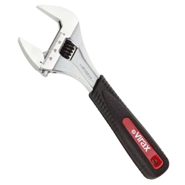 Cle a molette 6" a grande ouverture - 017045